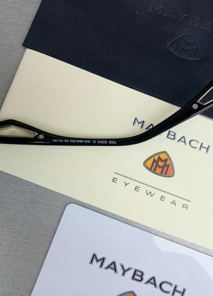 Maybach king очки мужские солнцезащитные серые в серебре7 фото