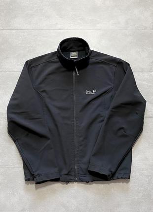 Чоловіча куртка/вітровка jack wolfskin l , чорна , jw, курточка, ориг.