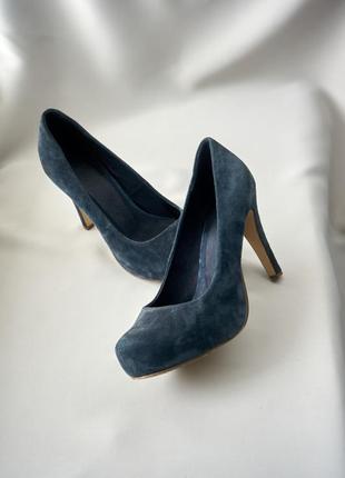 Женские вельветовые туфли asos на среднем каблуке2 фото