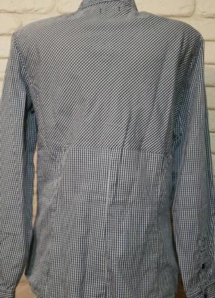 Блуза сорочка в клітинку бавовна2 фото