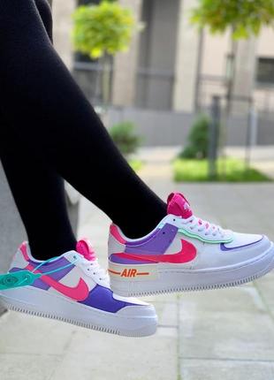 Nike air force shadow pink violet, женские кроссовки найк, кросівки найк жіночі