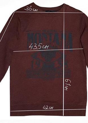 Світшот толстовка montana кюофта водолазка светр на флісі теплі бордовий машини 1958 5