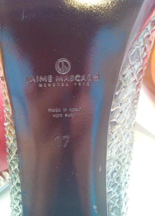 Туфлі зі зміїної шкіри бренд jaime mascaro (іспанія)6 фото