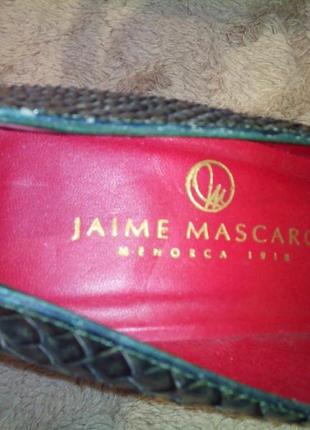 Туфлі зі зміїної шкіри бренд jaime mascaro (іспанія)5 фото