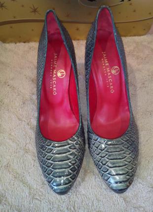 Туфлі зі зміїної шкіри бренд jaime mascaro (іспанія)4 фото
