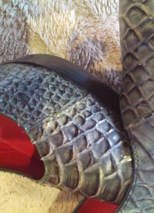 Туфлі зі зміїної шкіри бренд jaime mascaro (іспанія)9 фото