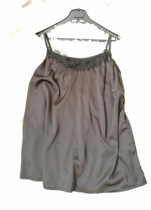 Блуза топ майка атлас кружево