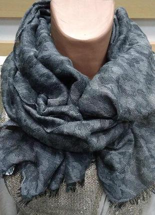 Шарф, жіночий, тонкий, сірий, віскоза, c&a, 36см*172см