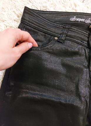 Брюки штаны под кожу кожаные джинсы8 фото