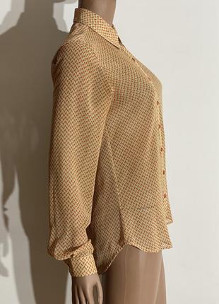 Прозрачная блуза в геометрический принт3 фото