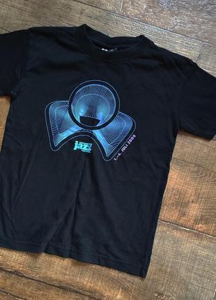 Футболка чёрная 122 -128см для мальчика 6-7-8л котон хлопок