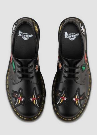 Бомбические кожаные туфли dr. martens 1461 patch