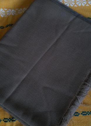 Відріз клапоть шматок вінтажній вовняної темно-сірої тканини.