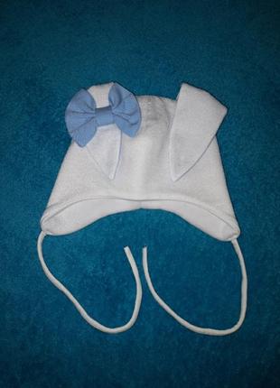 Демисезонная деми шапочка зайка