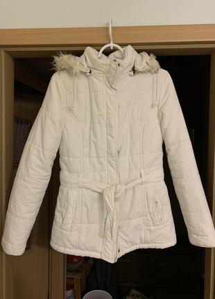 Куртка демисезонная белая