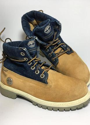 Демісезонні шкіряні черевики timberland, р31,5