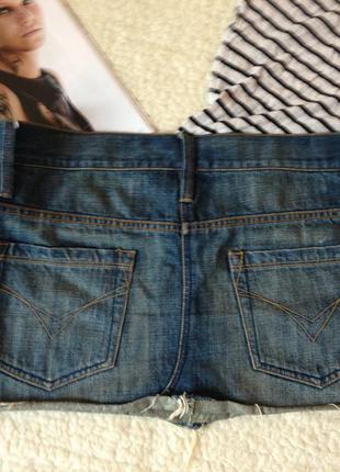 Летняя распродажа! стильная джинсовая юбка с потертостями (размер м)4 фото