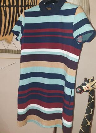 Плаття в смужку zara, Красиве h&m, mango, massimo dutti, bershka6 фото
