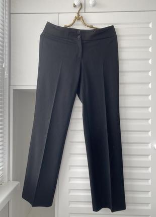 Класичні темно-сірі брюки прямі зі стрілками4 фото