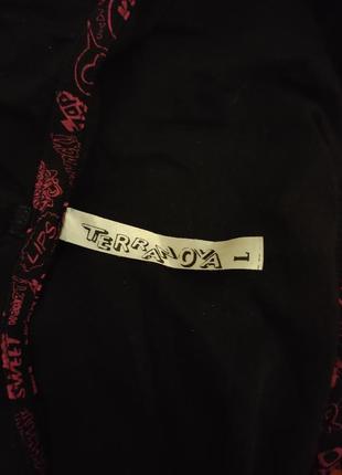 Тонкая эмо кофта с капюшоном с надписями terranova,l размер3 фото