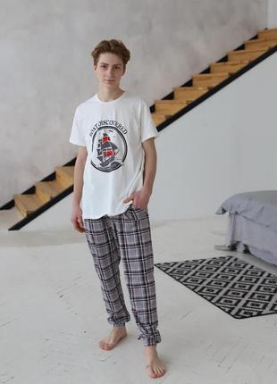 Домашній комплект nicoletta футболка і штани пр-під туреччина бавовна