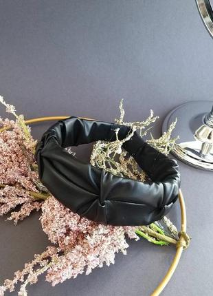 Широкий кожаный обруч (экокожа)