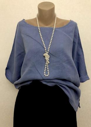 Льняная блуза,рубаха,реглан,этно бохо стиль,италия