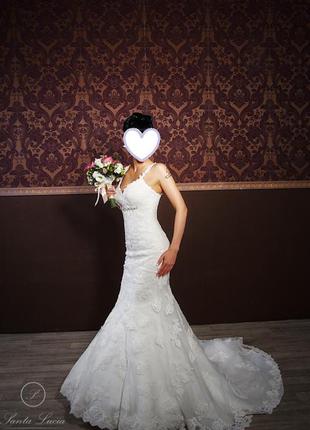 Свадебное платье сшитое по модели enzoani - diana5 фото