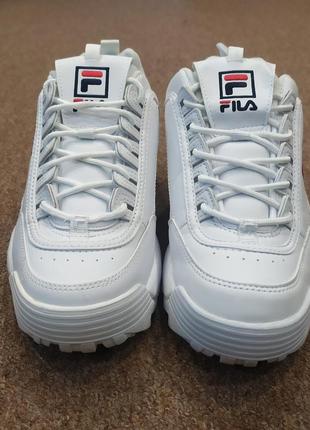 Снікерси fila disruptor low wmn 1010302.1fg white оригінал!!!6 фото