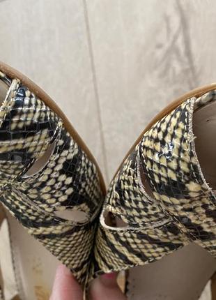 Босоножки-туфли из змеиной кожи 🐍  vera pelle4 фото