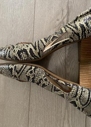 Босоножки-туфли из змеиной кожи 🐍  vera pelle7 фото