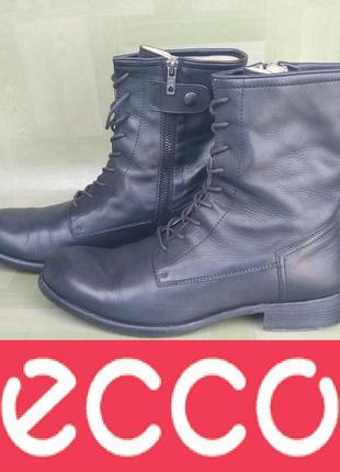 25.5 см 39 розм черевики ecco real leather 255mm