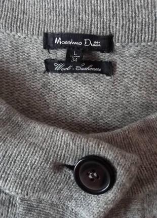 Massimo dutti кашемир шерсть шелк кардиган накидка болеро л2 фото