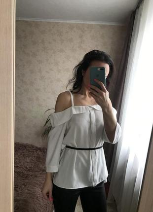 Блуза со спущенными плечами 5