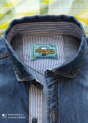 Джинсова сорочка на хлопчика.