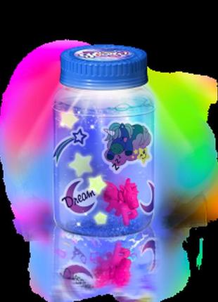 Ігровий набір чарівна світиться баночка magic jar mini kit. синій2 фото