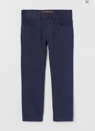 Новые твиловые брюки h&m   110-116