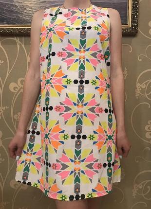 Нереально красивое и стильное брендовое платье в абстракциях 19,1.