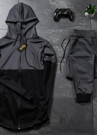 Топовий чоловічий спортивний костюм asos з капюшоном на блискавці
