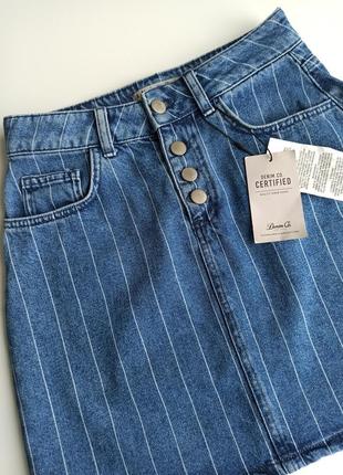 Красивая стильная джинсовая юбка4 фото
