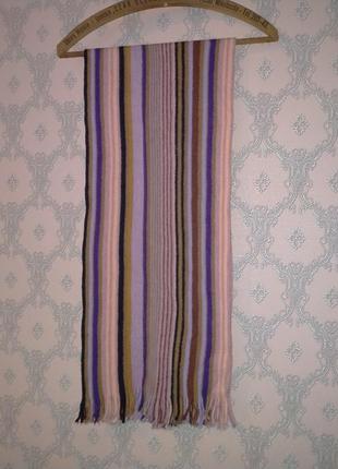 Разноцветный мягкий шарф1 фото