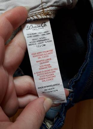 Крутые джинсовые шорты от denim co, рост 152 см (11-12 лет)8 фото