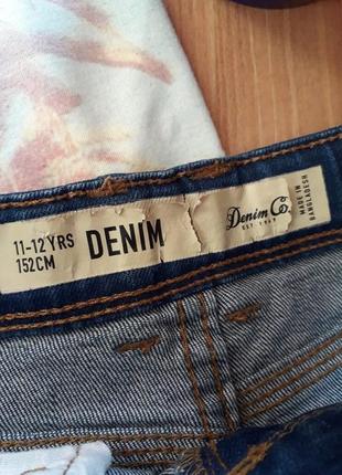 Крутые джинсовые шорты от denim co, рост 152 см (11-12 лет)9 фото