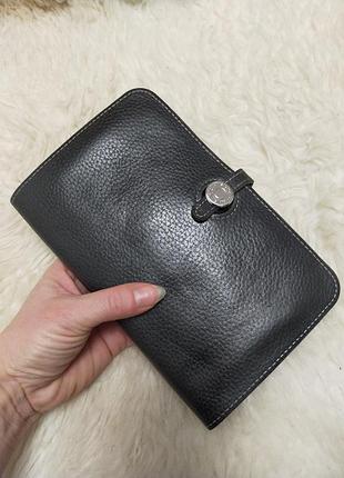 Кожаный кошелек бумажник hermes