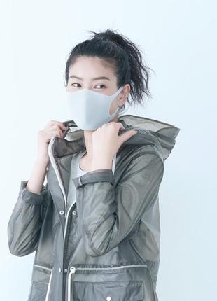 ( 3 маски ) маcка питта многоразовые pitta mask light gray. не неопрен. япония ✅2 фото