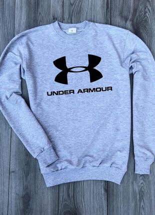 Свитшот мужской теплый с принтом under armour / світшот чоловічий кофта трикотажный