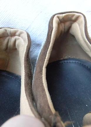 Неординарные замшевые мужские туфли италия р.42/43/ст.28см4 фото