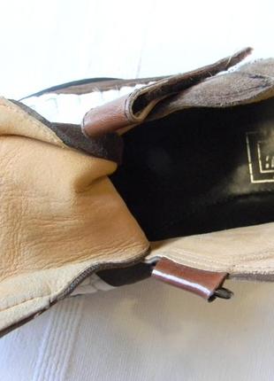 Неординарные замшевые мужские туфли италия р.42/43/ст.28см7 фото