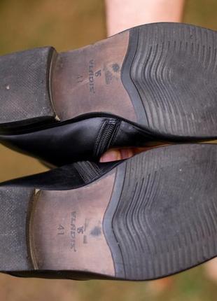 Кожаные ботинки туфли большой размер 42 тренд 21 маскулинный стиль казаки чоботи черевики6 фото