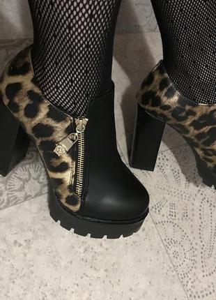 Туфли с леопардовым принтом4 фото